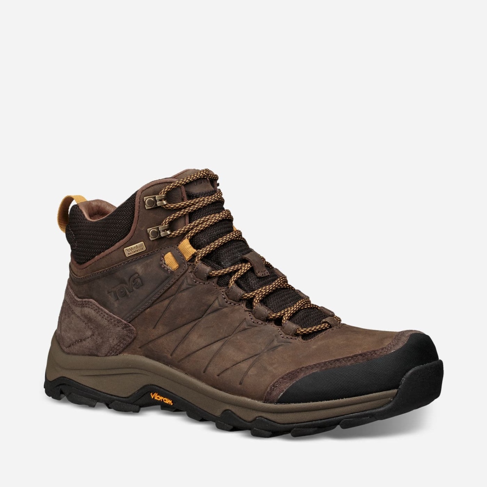 Teva Arrowood Riva Mid WP Fjellsko Herre Kaffe | 38ILQKTCS