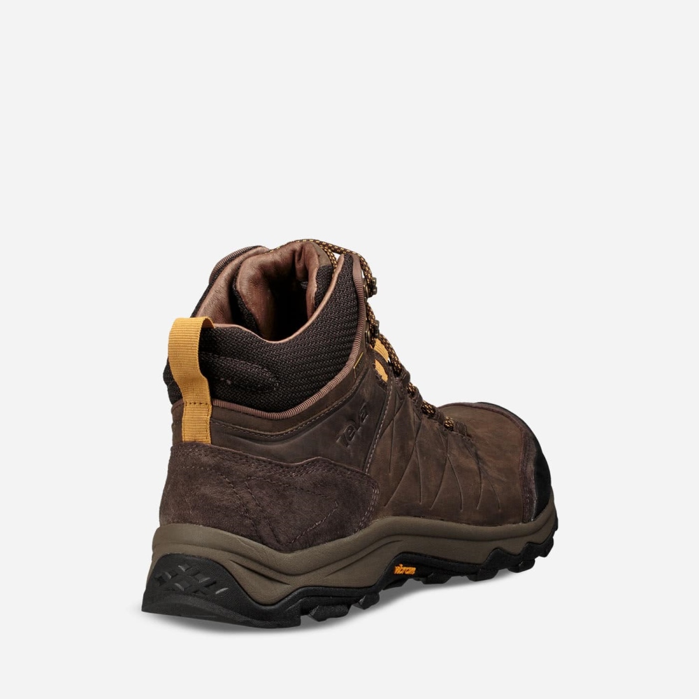 Teva Arrowood Riva Mid WP Fjellsko Herre Kaffe | 38ILQKTCS