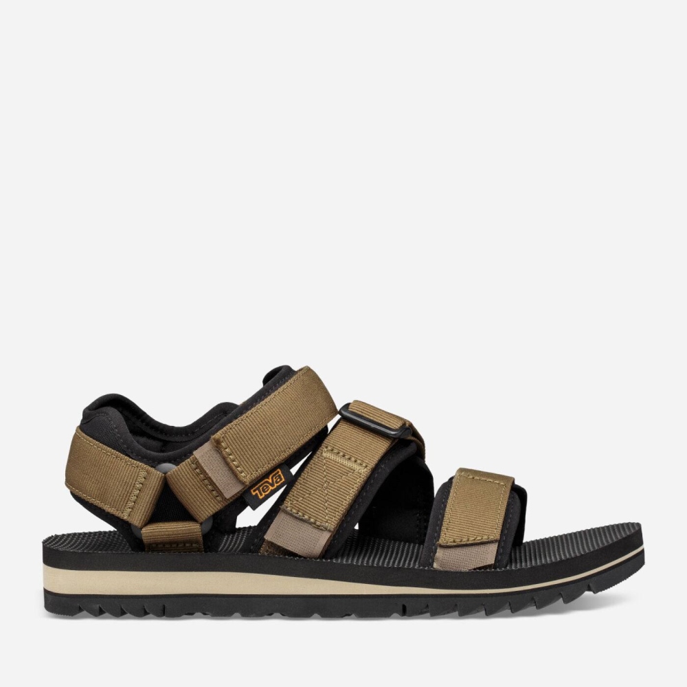 Teva Cross Strap Trail Tursandaler Herre Olivengrønne | 12OKFGBSL