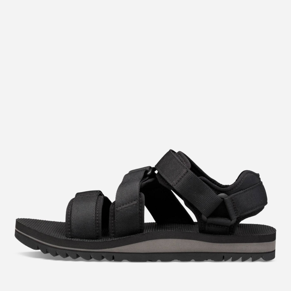 Teva Cross Strap Trail Tursandaler Herre Svarte | 41WODBGZU