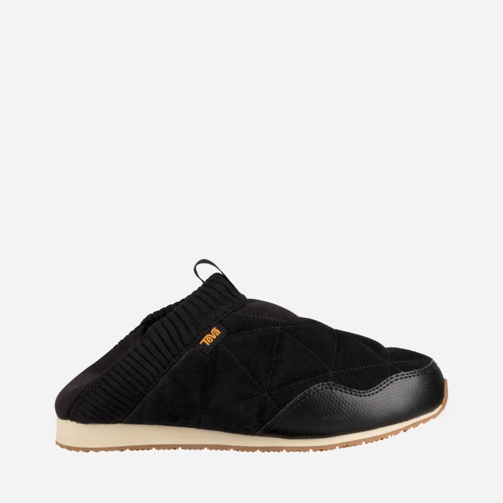 Teva Ember Moc Shearling Slip On Sko Dame Svarte | 98BUCZHML