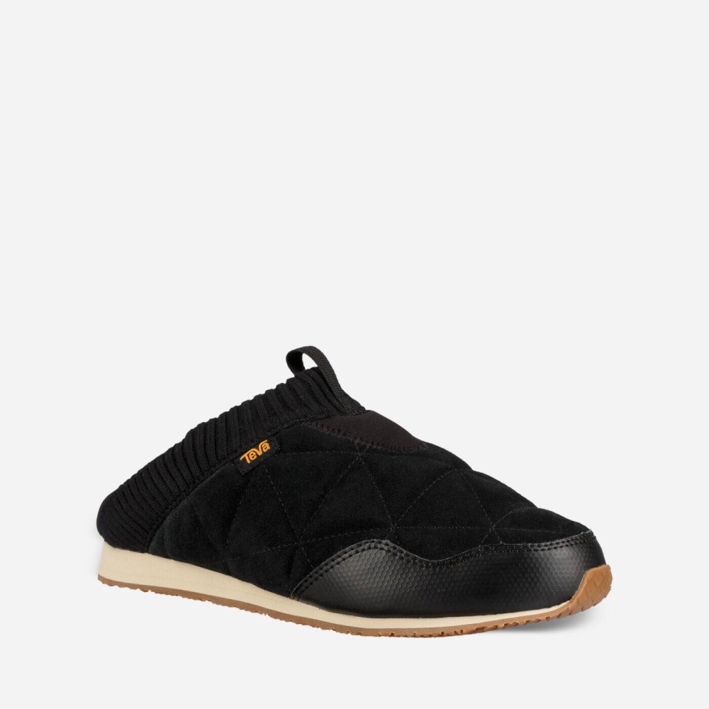 Teva Ember Moc Shearling Slip On Sko Dame Svarte | 98BUCZHML