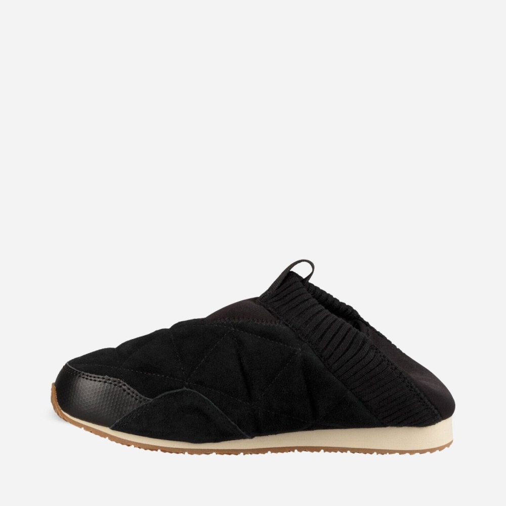 Teva Ember Moc Shearling Slip On Sko Dame Svarte | 98BUCZHML