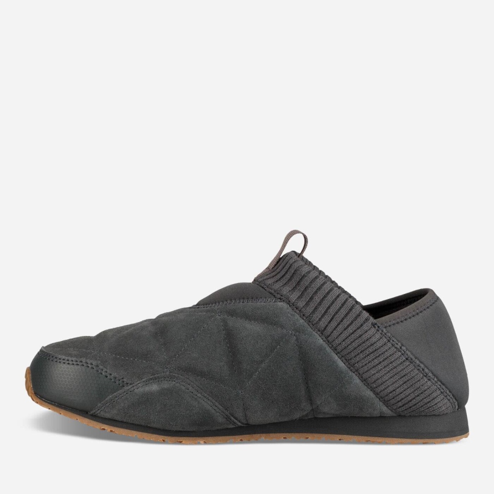 Teva Ember Moc Shearling Slip On Sko Herre Mørke Grå | 43JVKRPOZ