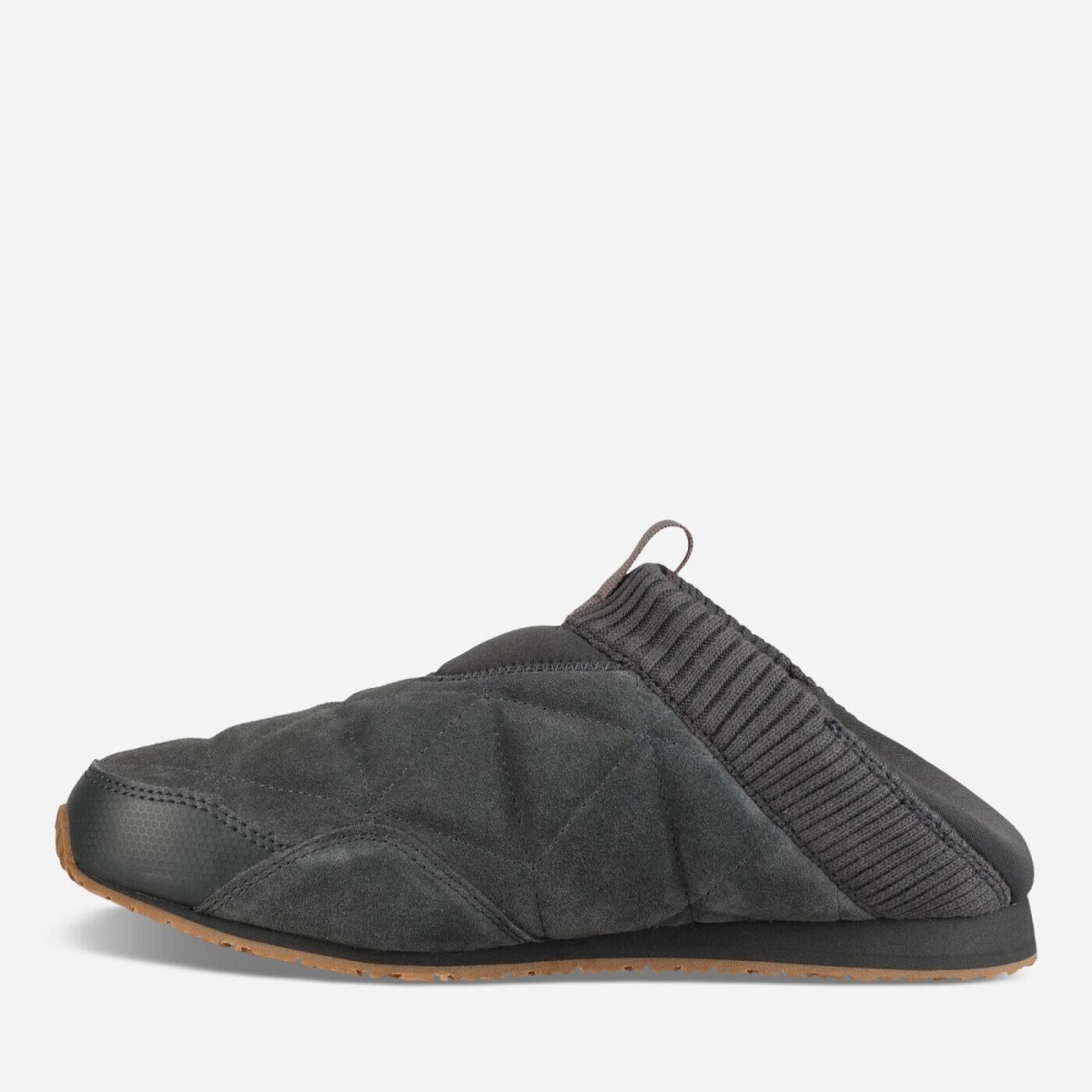 Teva Ember Moc Shearling Slip On Sko Herre Mørke Grå | 43JVKRPOZ