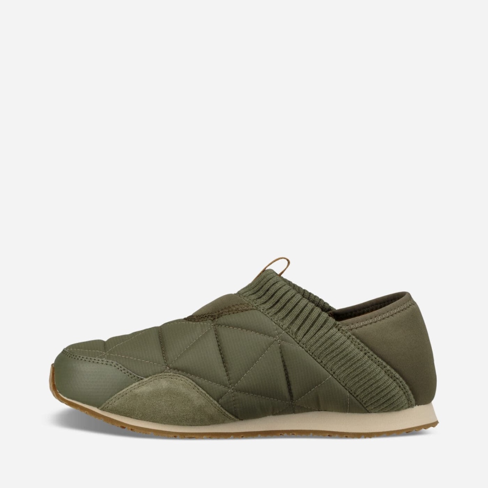 Teva Ember Moc Slip On Sko Dame Olivengrønne | 32WYVBKZL