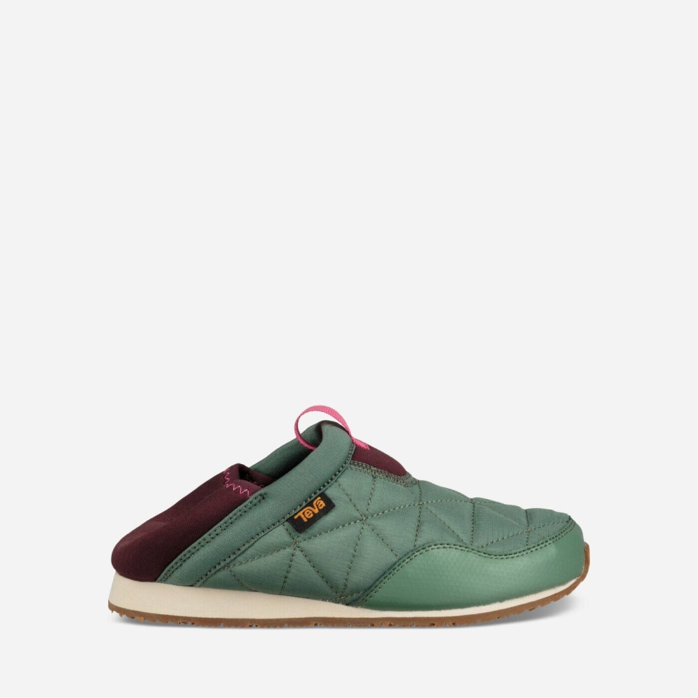 Teva Ember Moc Tøfler Barn Grønn | 39OWGHAXZ