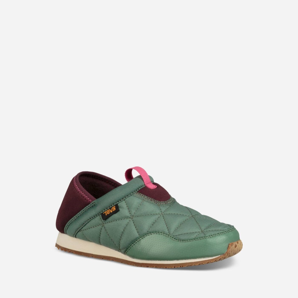 Teva Ember Moc Tøfler Barn Grønn | 39OWGHAXZ