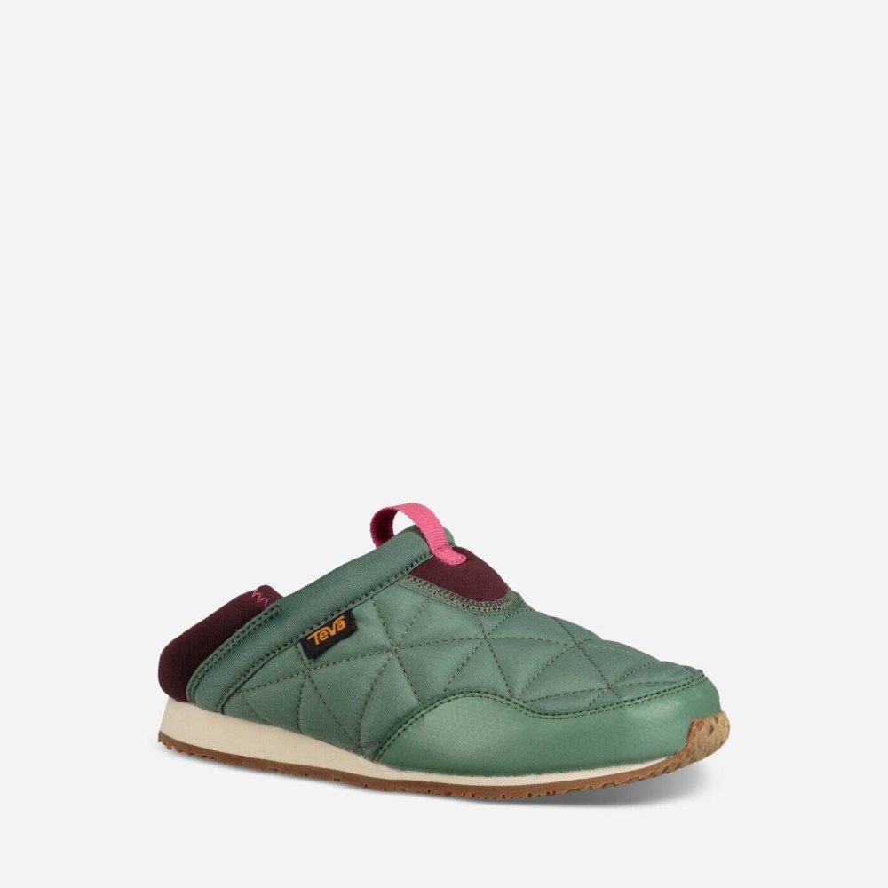 Teva Ember Moc Tøfler Barn Grønn | 39OWGHAXZ