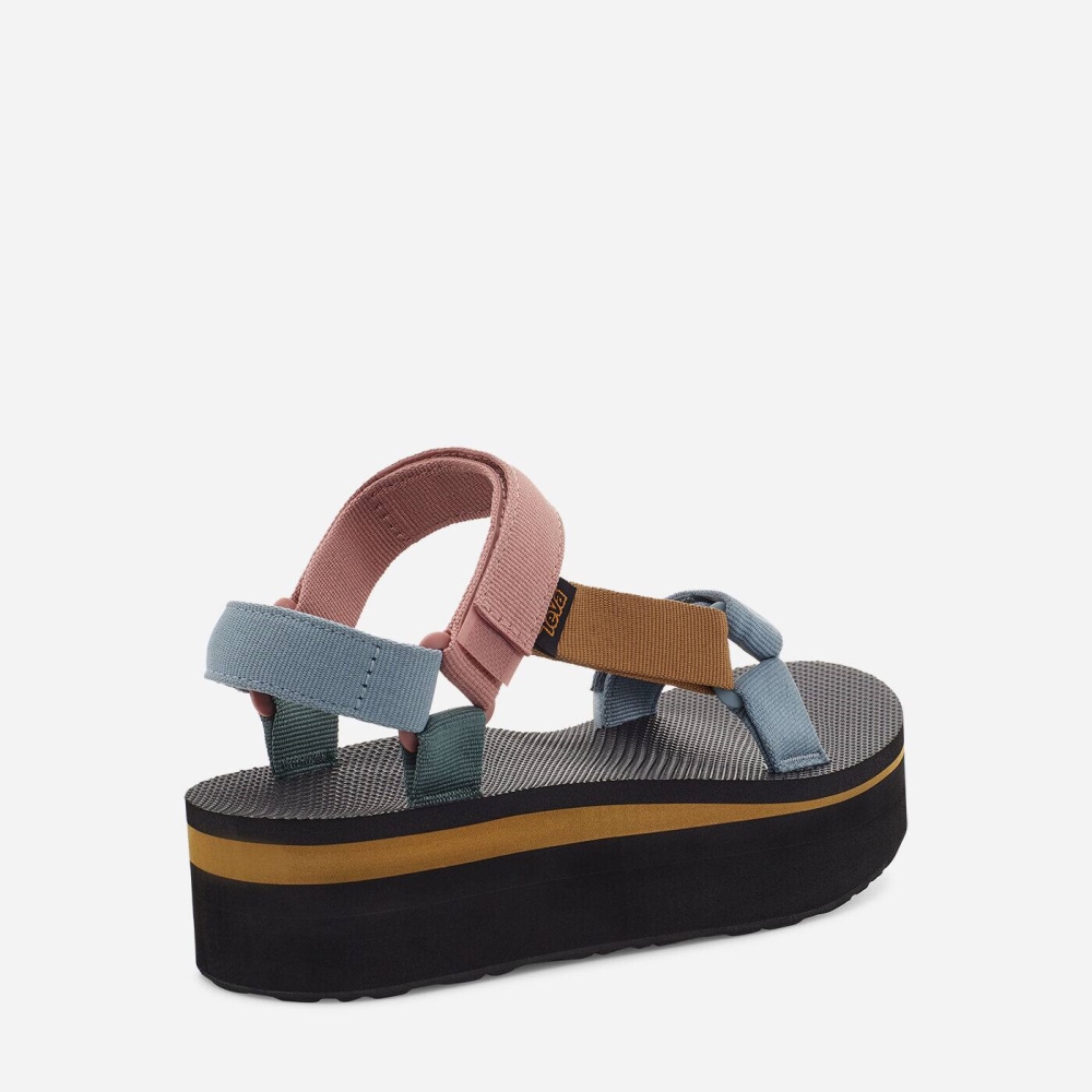 Teva Flatform Universal Flate Sandaler Dame Multicolor | 16LGWPXJV