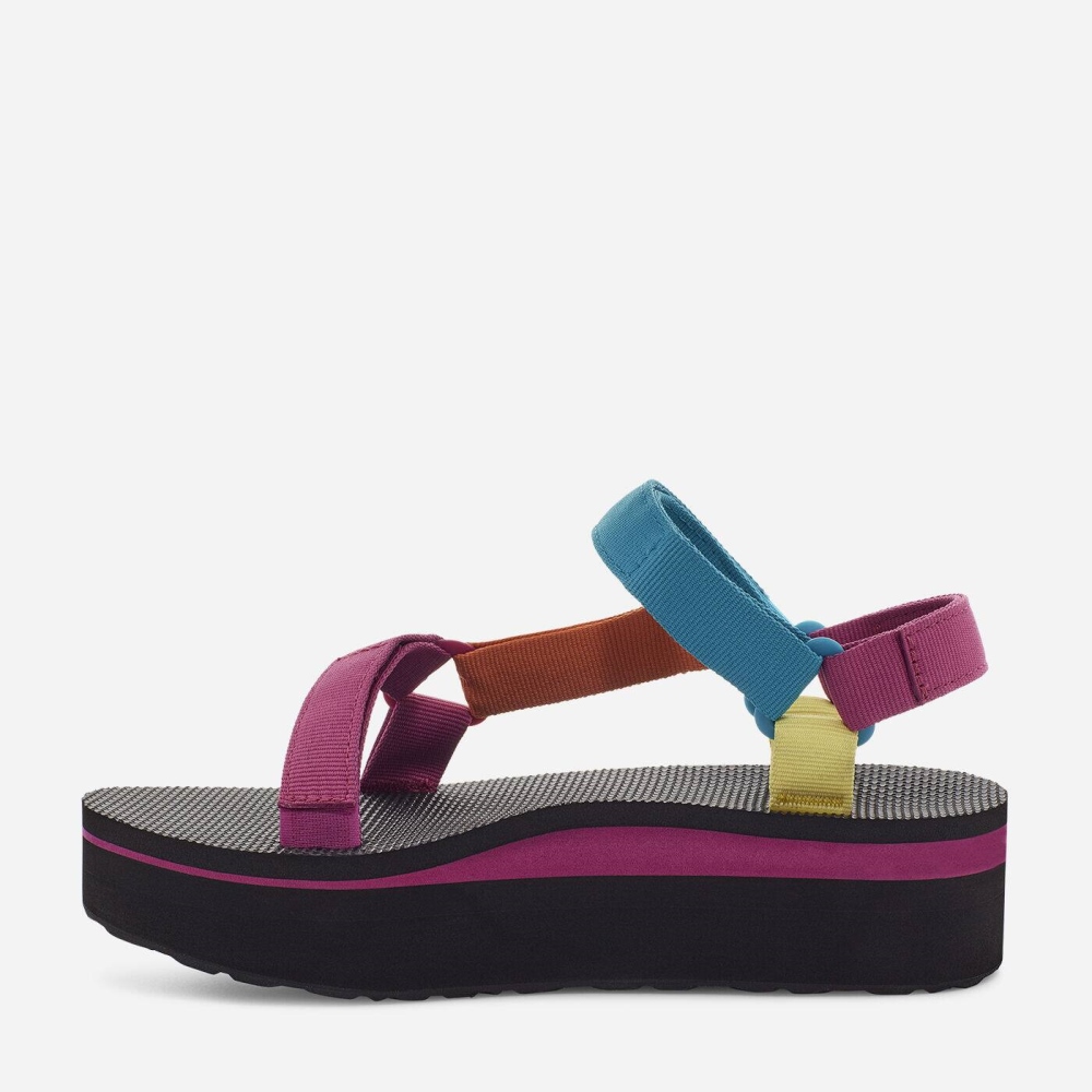 Teva Flatform Universal Flate Sandaler Dame Multicolor | 26ASNWGPB