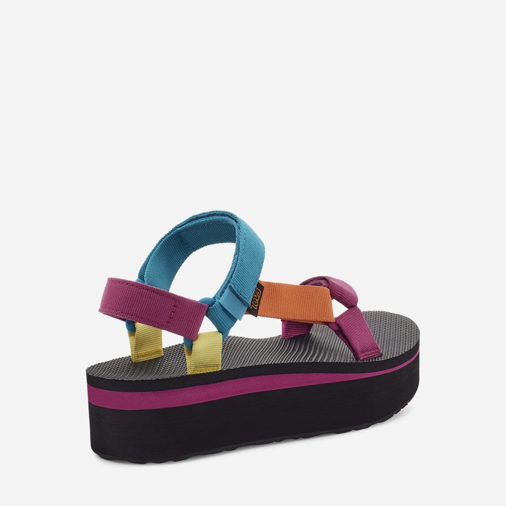 Teva Flatform Universal Flate Sandaler Dame Multicolor | 26ASNWGPB