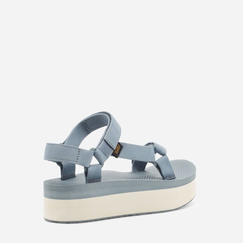 Teva Flatform Universal Flate Sandaler Dame Lyse Blå | 42SKBXOGY