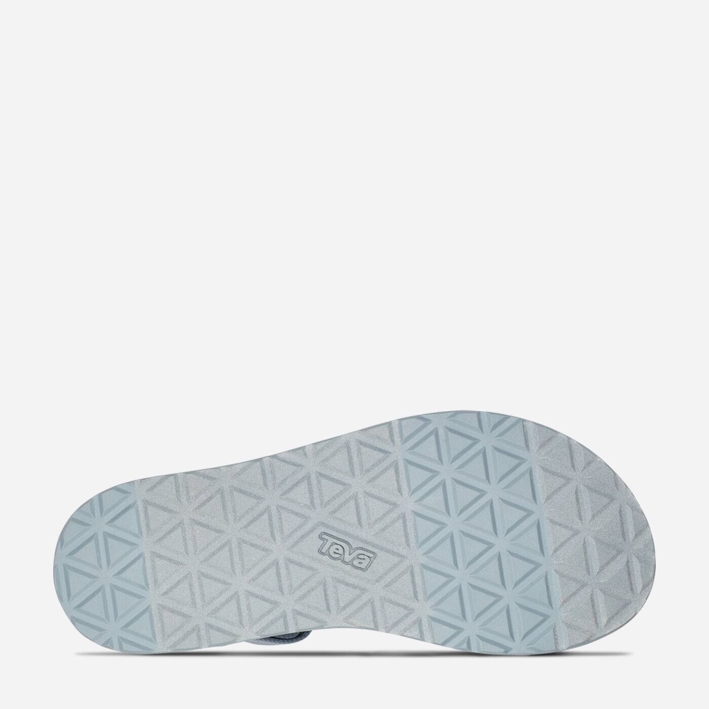 Teva Flatform Universal Flate Sandaler Dame Lyse Blå | 42SKBXOGY