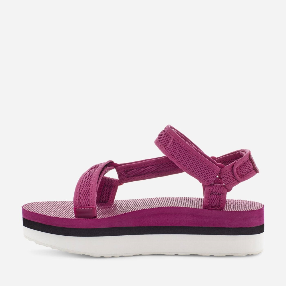 Teva Flatform Universal Mesh Print Flate Sandaler Dame Rosa | 23UPEOLHA