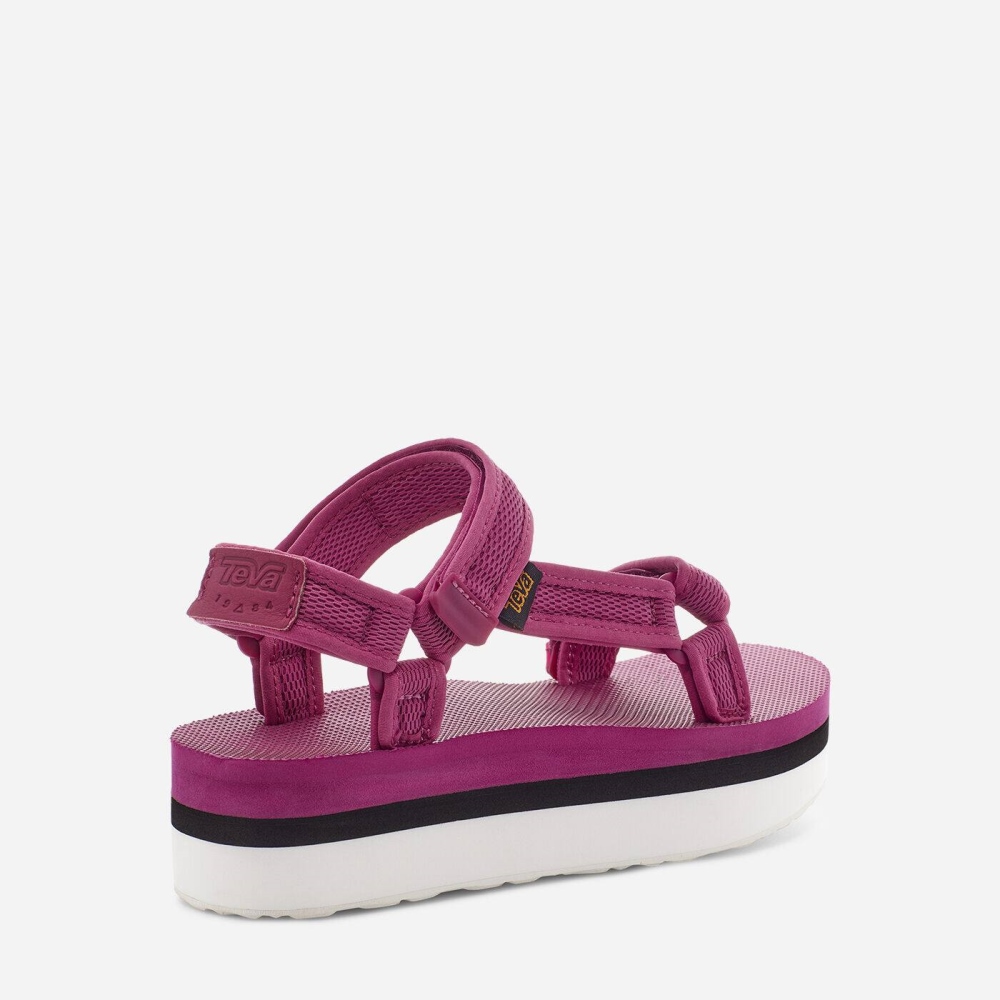 Teva Flatform Universal Mesh Print Flate Sandaler Dame Rosa | 23UPEOLHA