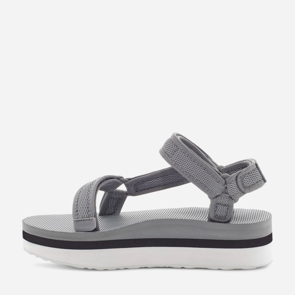 Teva Flatform Universal Mesh Print Flate Sandaler Dame Grå | 43LJAYXBT