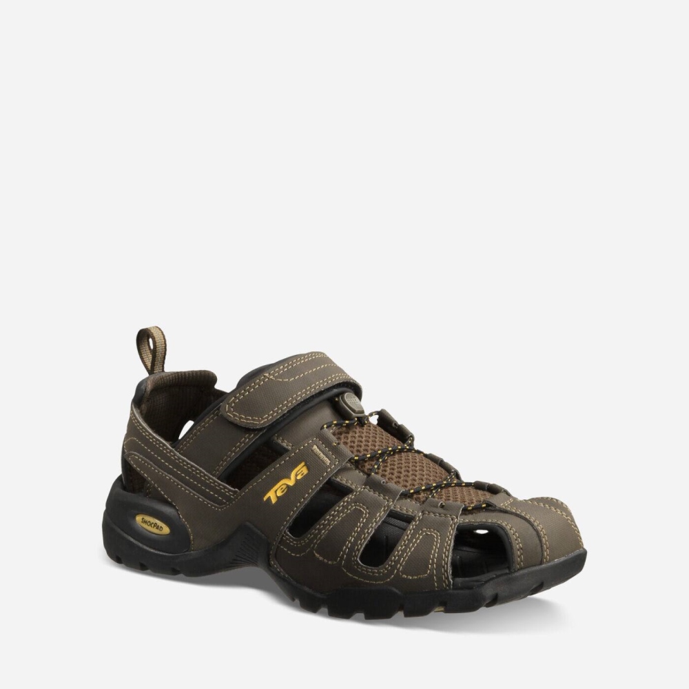 Teva Forebay Tursandaler Herre Kaffe | 41BJDWRNQ