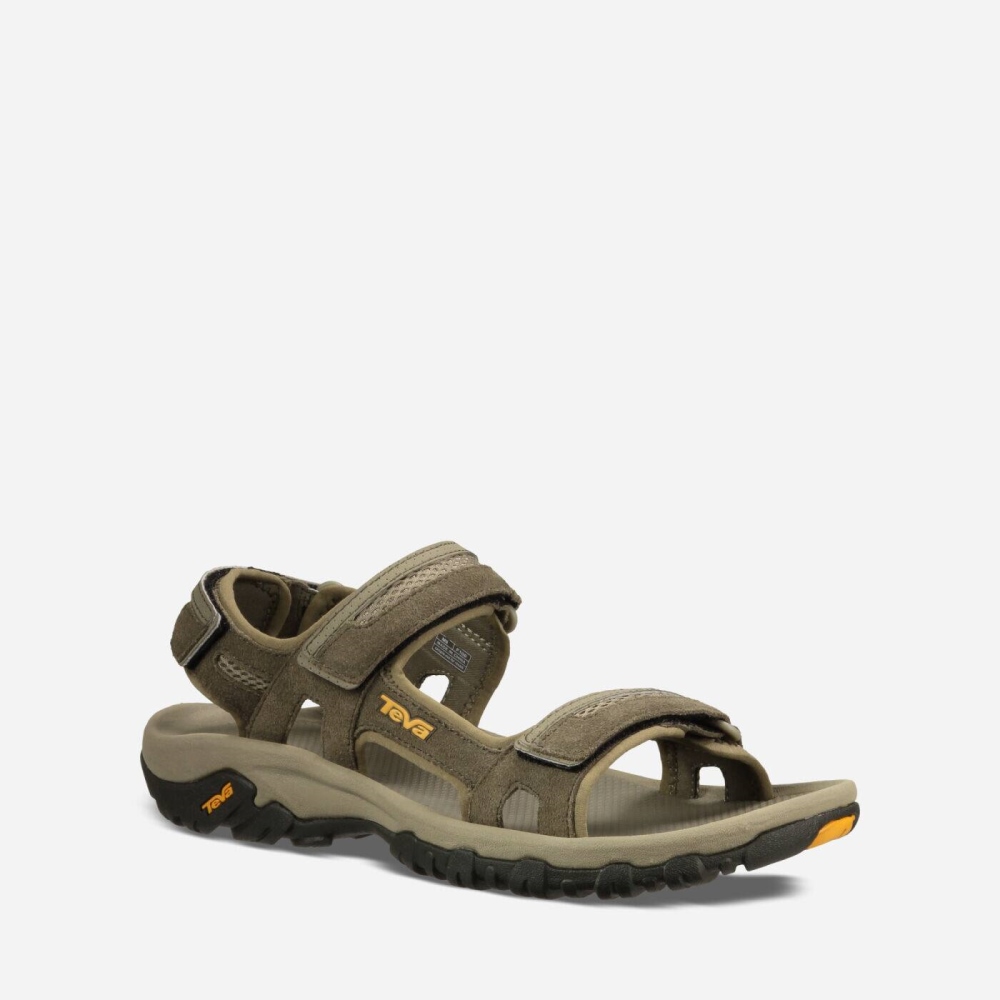 Teva Hudson Tursandaler Herre Khaki | 69FRUODHJ