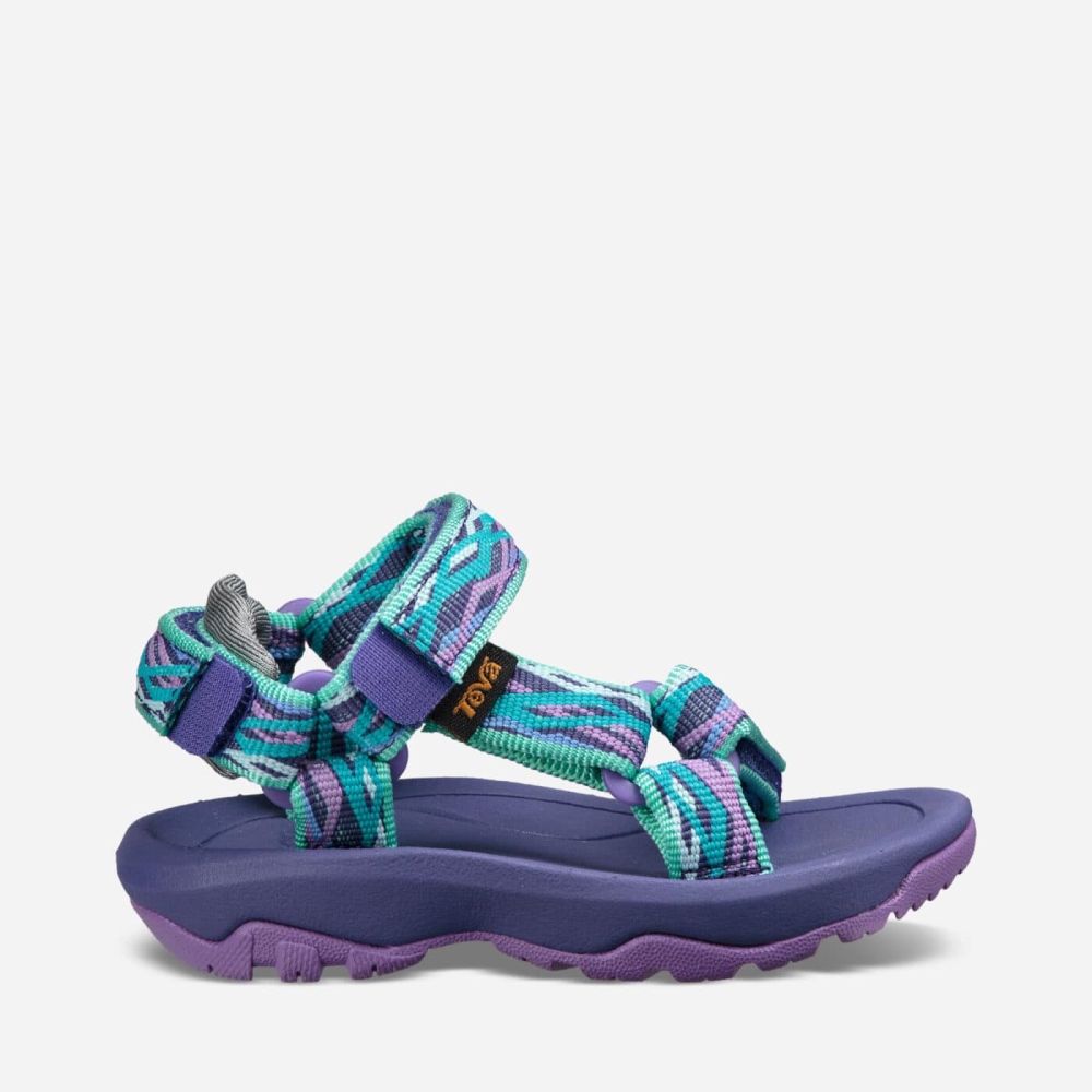 Teva Hurricane XLT2 Tursandaler Barn Lilla Grønn | 97JGOYMWP