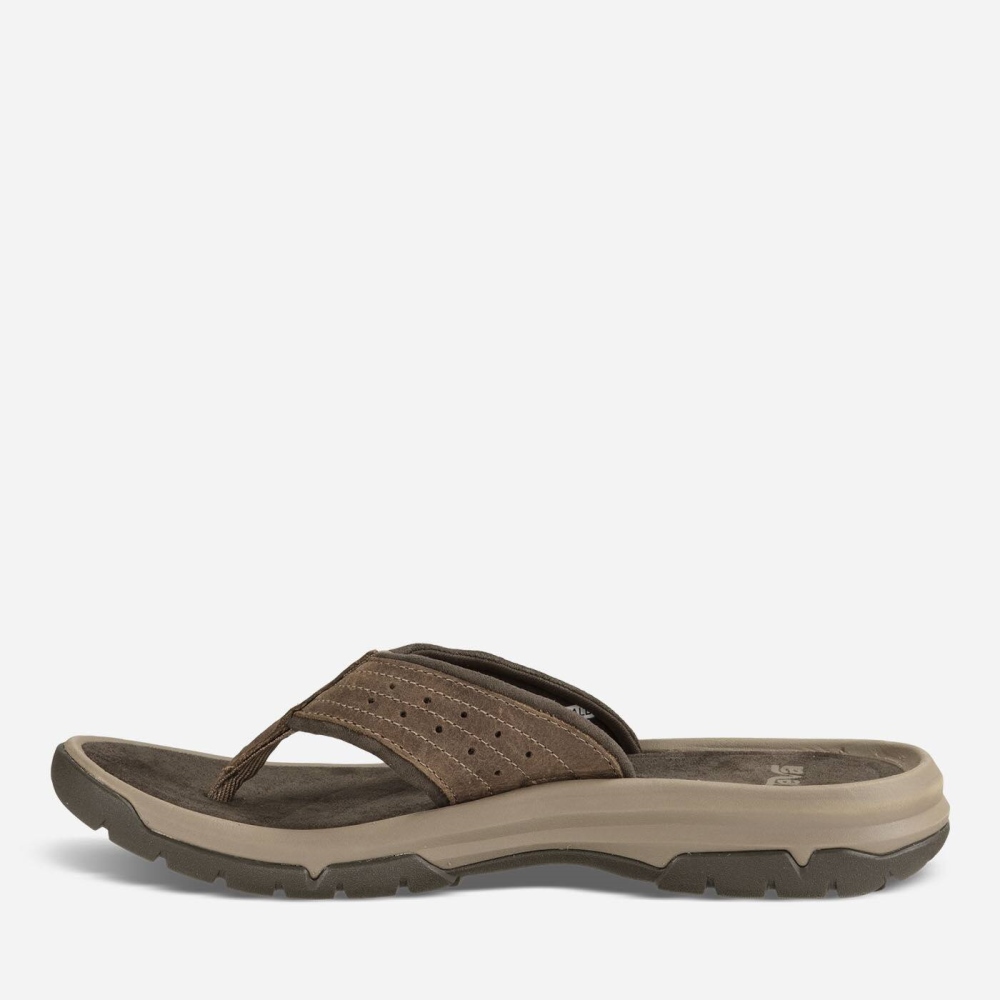 Teva Langdon Flip Tursandaler Herre Brune | 72LOHGXNV