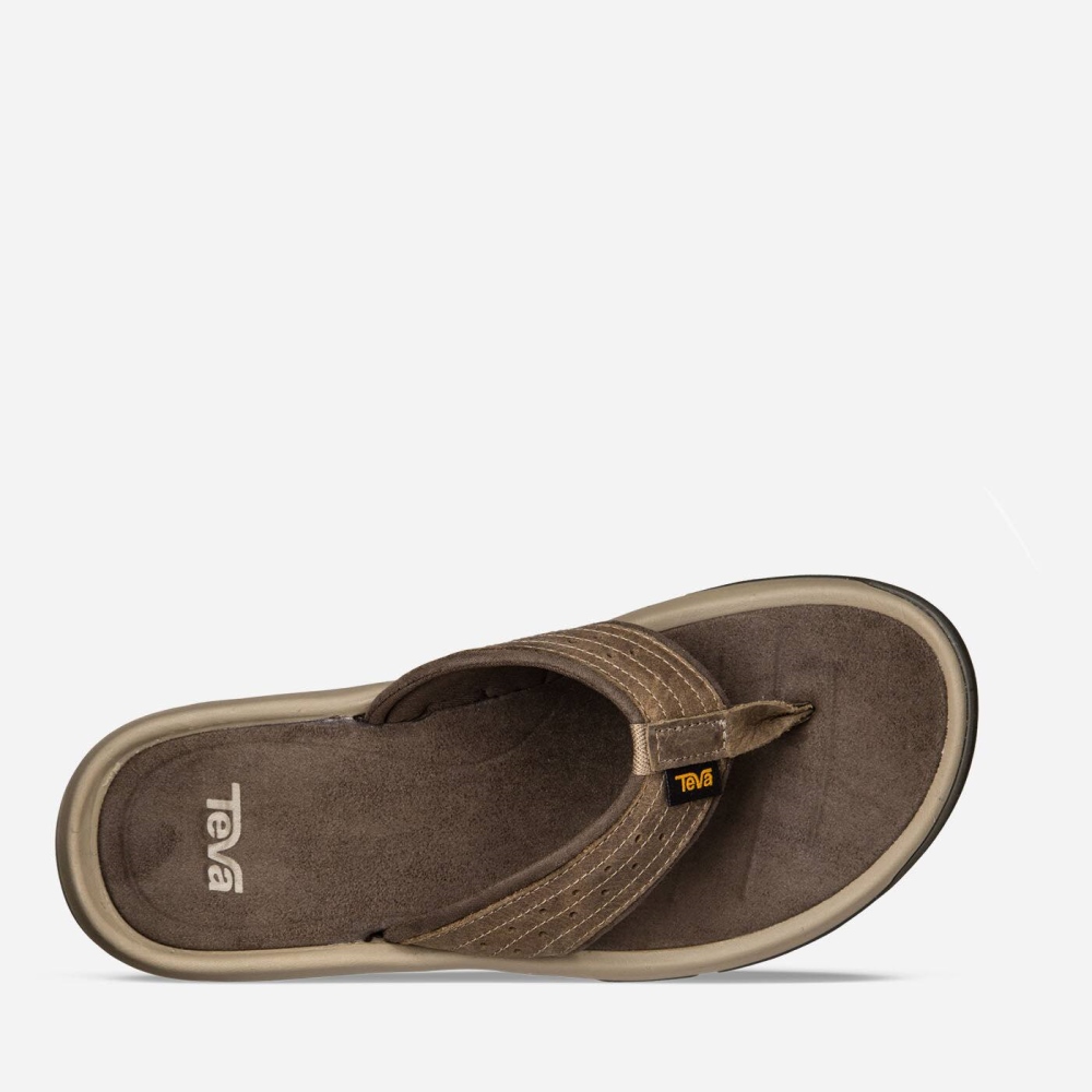 Teva Langdon Flip Tursandaler Herre Brune | 72LOHGXNV