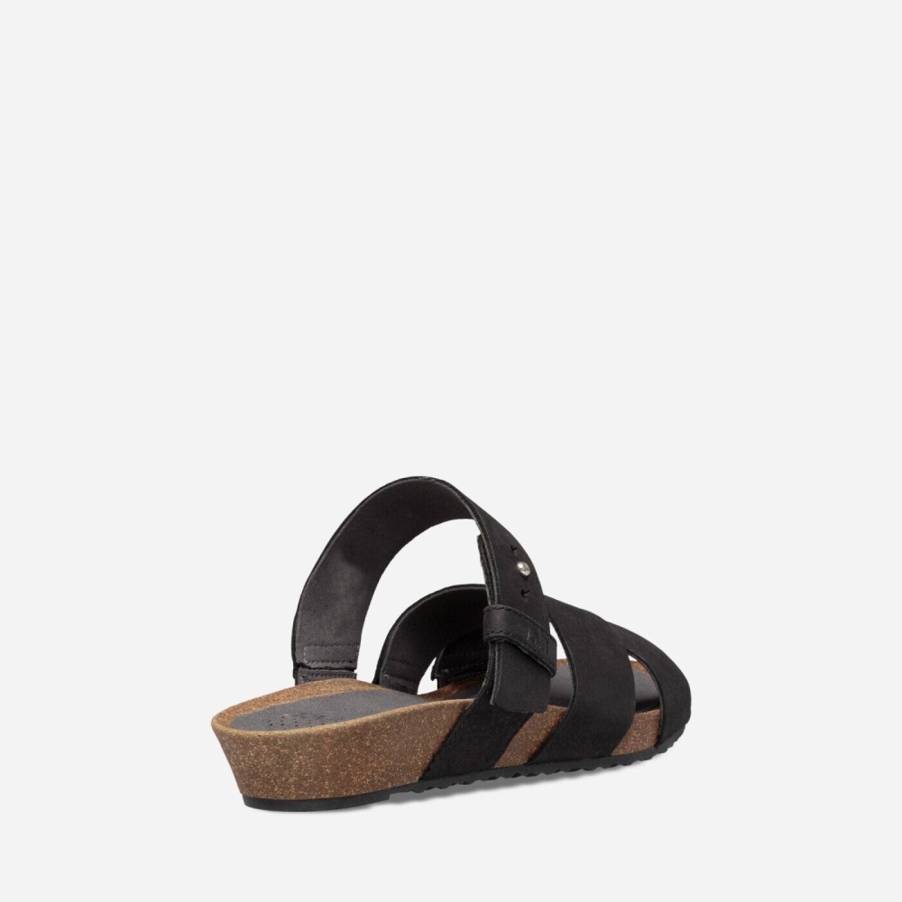 Teva Mahonia Badesandaler Sandaler Dame Svarte | 09OVXDKBW