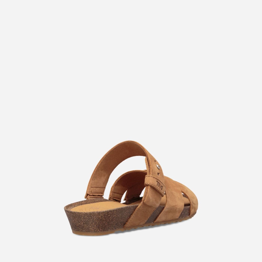 Teva Mahonia Badesandaler Sandaler Dame Brune | 97ZFXPJQL