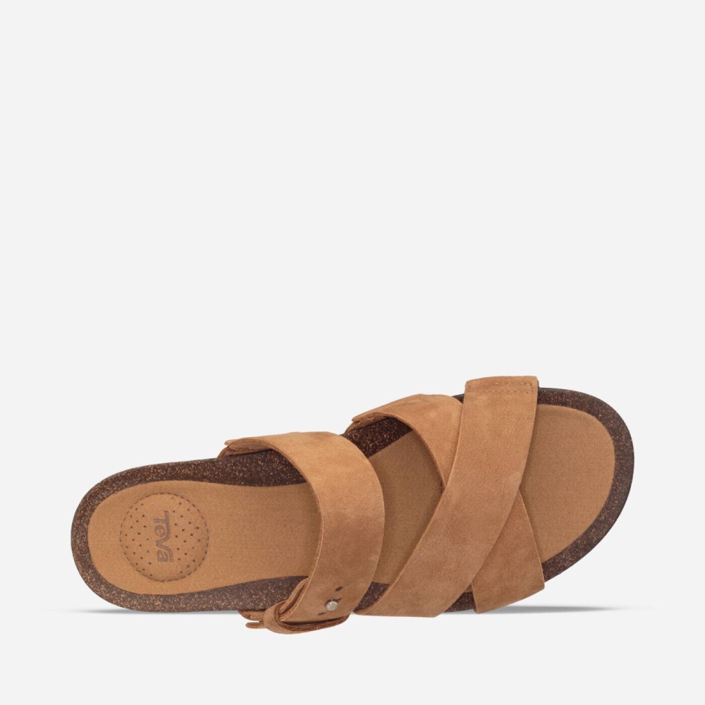 Teva Mahonia Badesandaler Sandaler Dame Brune | 97ZFXPJQL