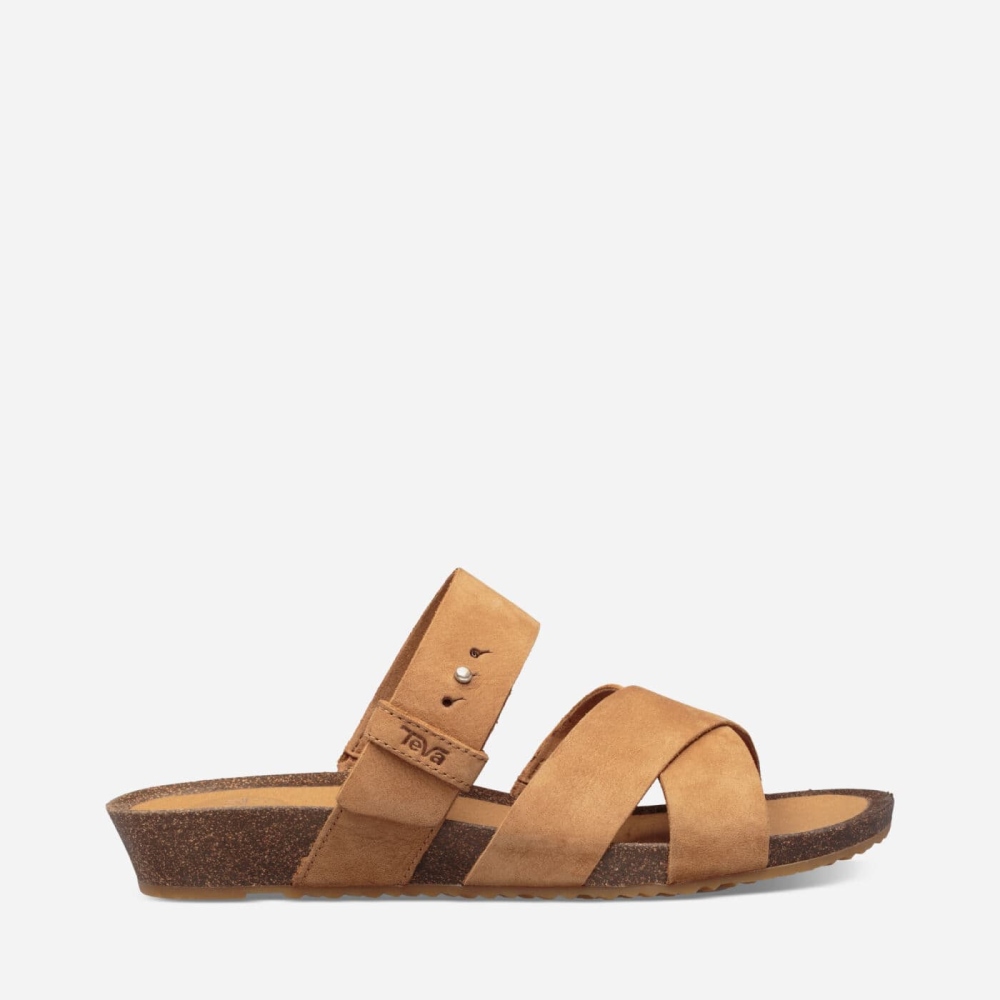 Teva Mahonia Badesandaler Sandaler Dame Brune | 97ZFXPJQL