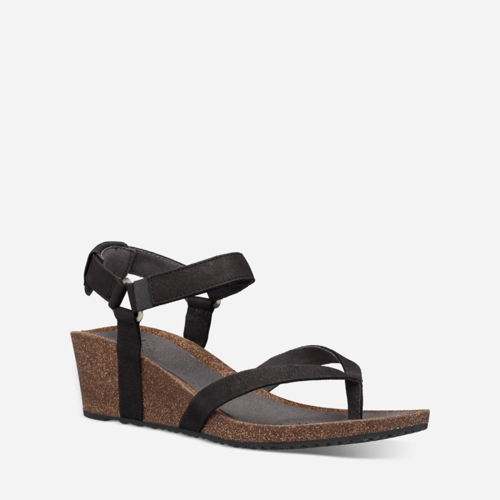 Teva Mahonia Kilesandaler Dame Svarte | 14OQCPKXR