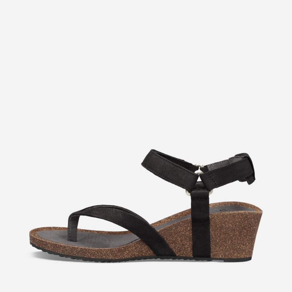 Teva Mahonia Kilesandaler Dame Svarte | 14OQCPKXR