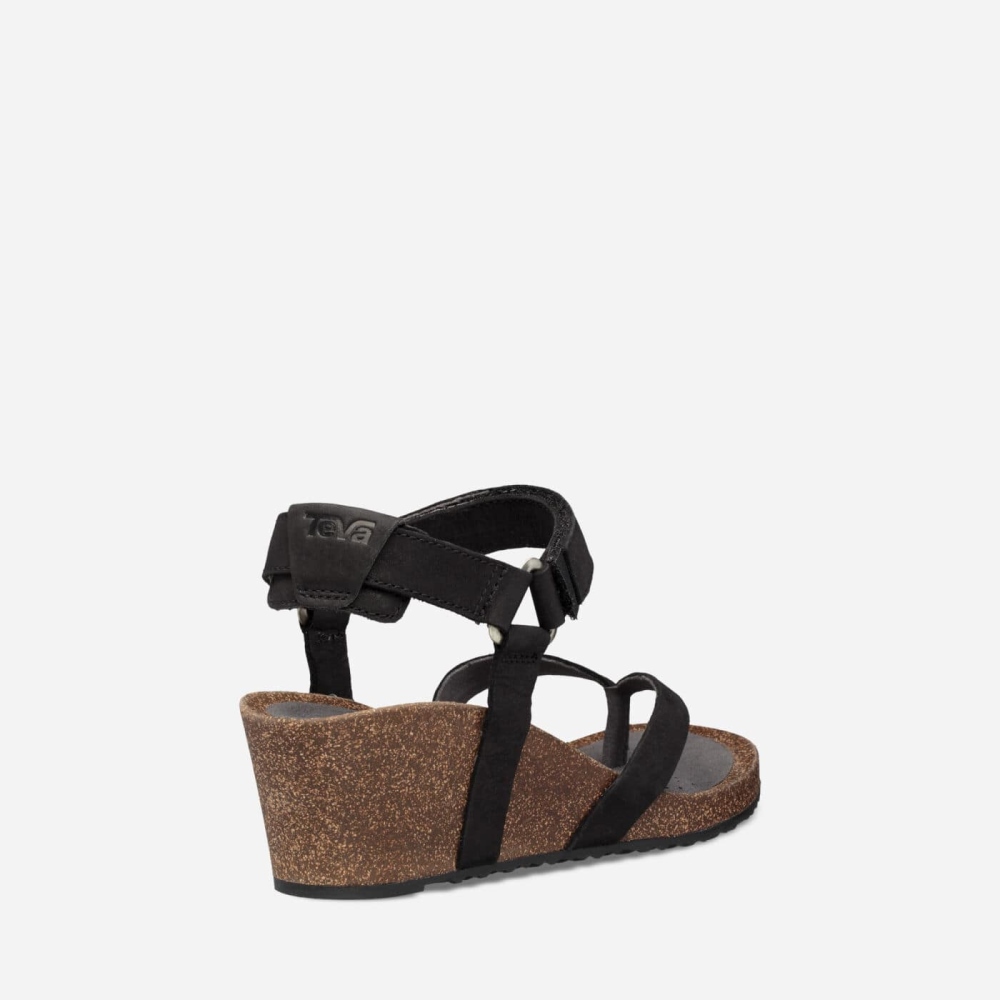 Teva Mahonia Kilesandaler Dame Svarte | 14OQCPKXR