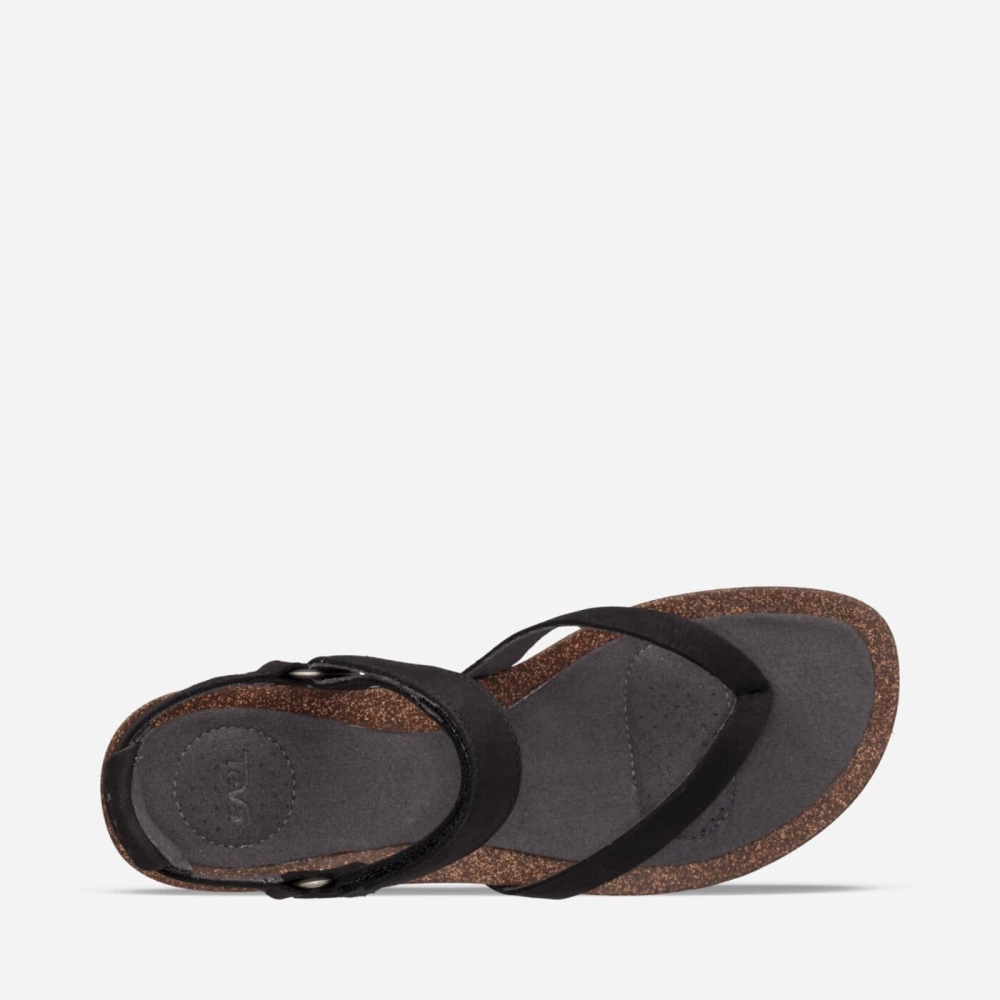 Teva Mahonia Kilesandaler Dame Svarte | 14OQCPKXR