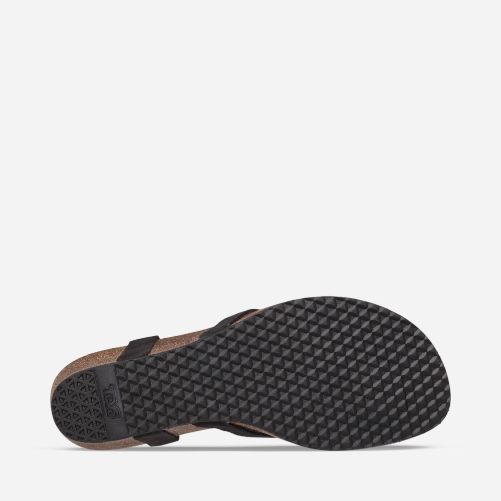 Teva Mahonia Kilesandaler Dame Svarte | 14OQCPKXR