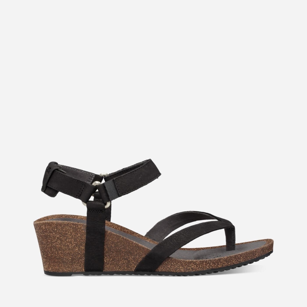 Teva Mahonia Kilesandaler Dame Svarte | 14OQCPKXR