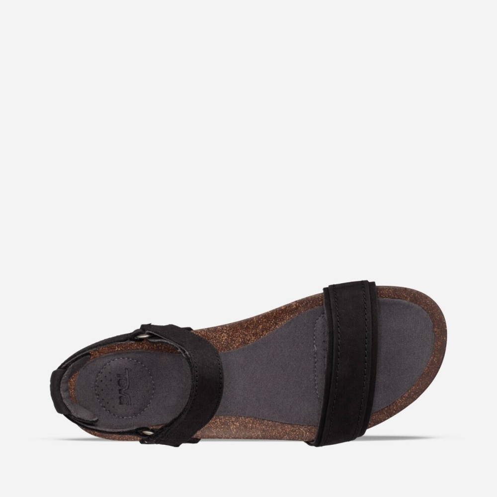 Teva Mahonia Stitch Heel Sandaler Dame Svarte | 50DXJCLFS