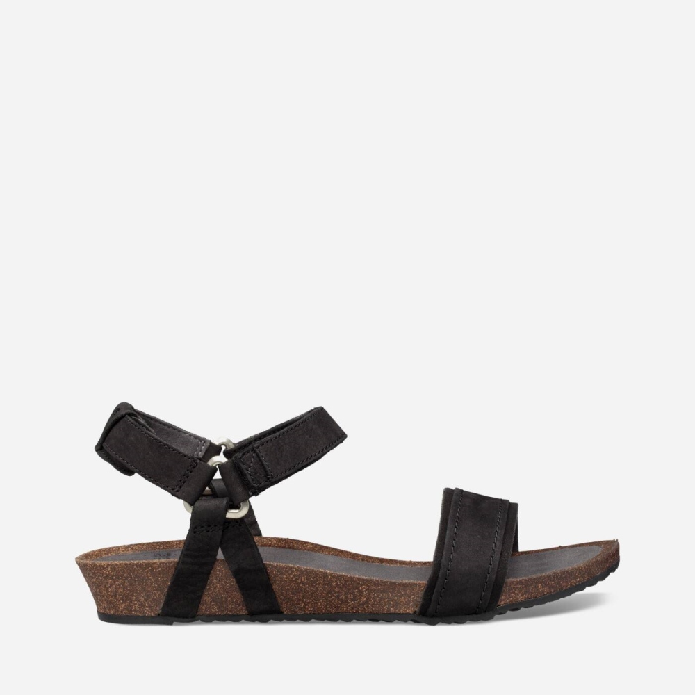 Teva Mahonia Stitch Heel Sandaler Dame Svarte | 50DXJCLFS