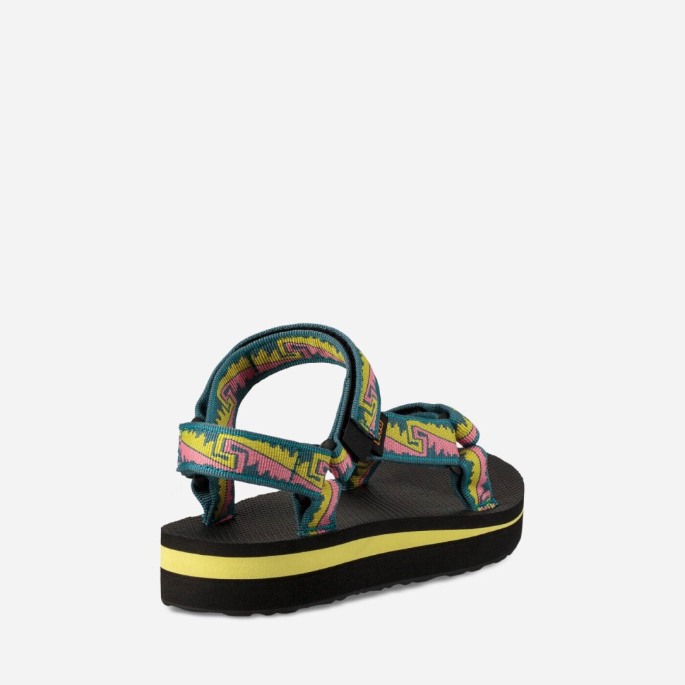 Teva Midform Universal Flate Sandaler Dame Multicolor | 04ELRPFHI