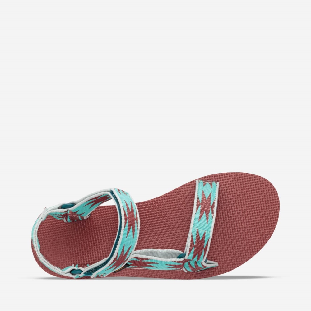 Teva Midform Universal Flate Sandaler Dame Lyse Grønn | 05GZHTFIC