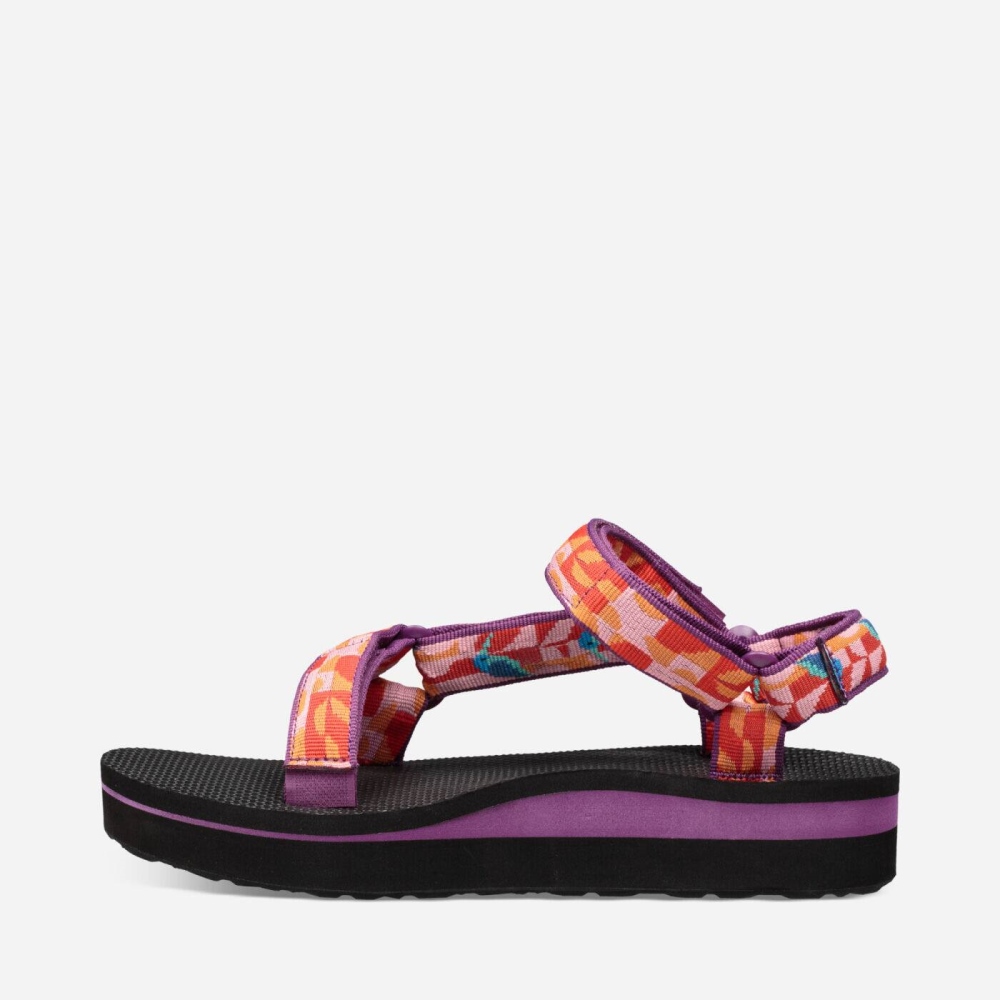 Teva Midform Universal Flate Sandaler Dame Multicolor | 32UXQGKTJ