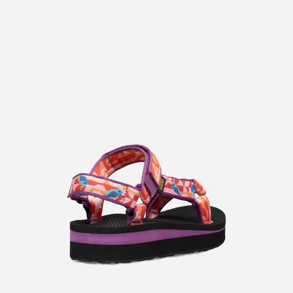 Teva Midform Universal Flate Sandaler Dame Multicolor | 32UXQGKTJ