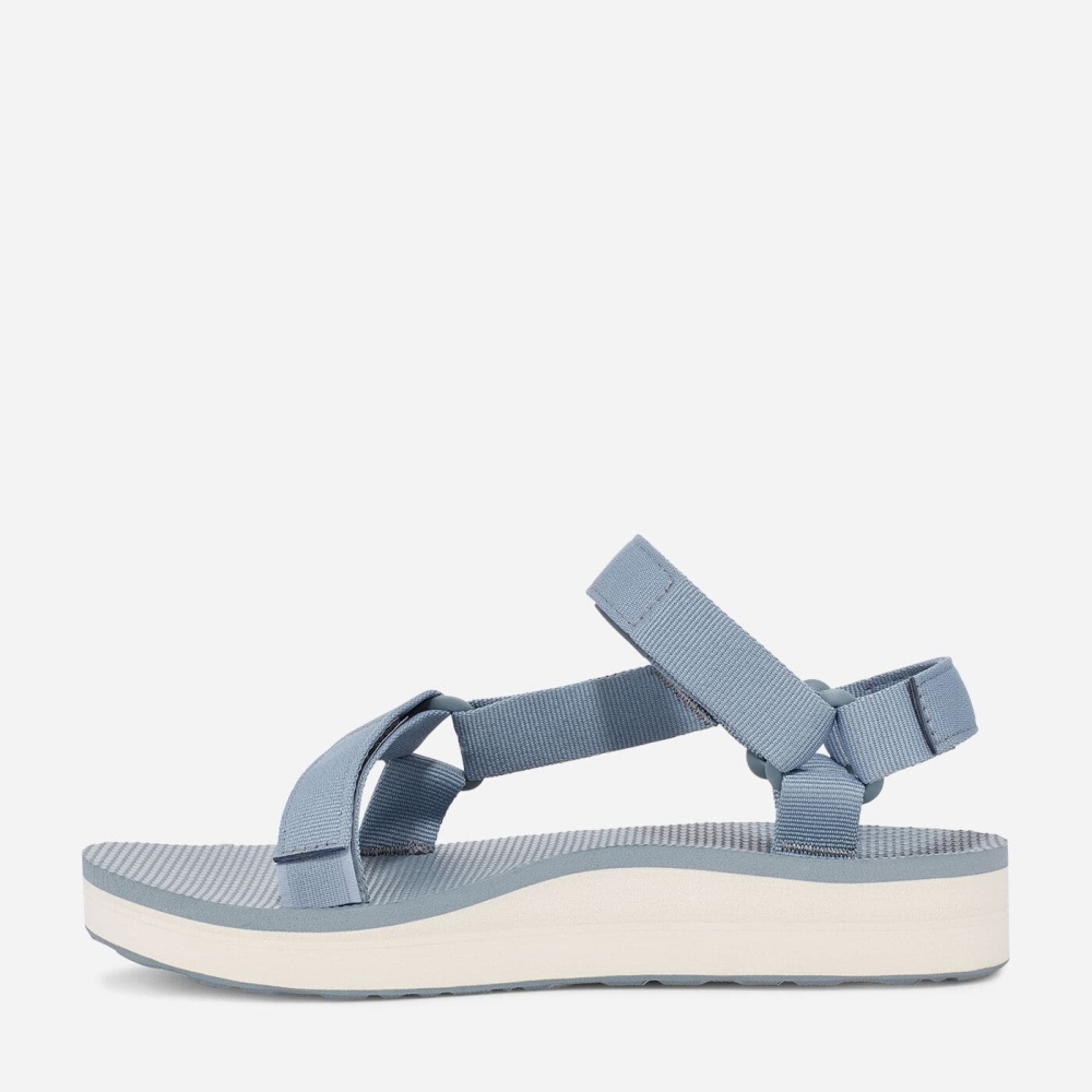 Teva Midform Universal Flate Sandaler Dame Lyse Blå | 51PZLHOBI