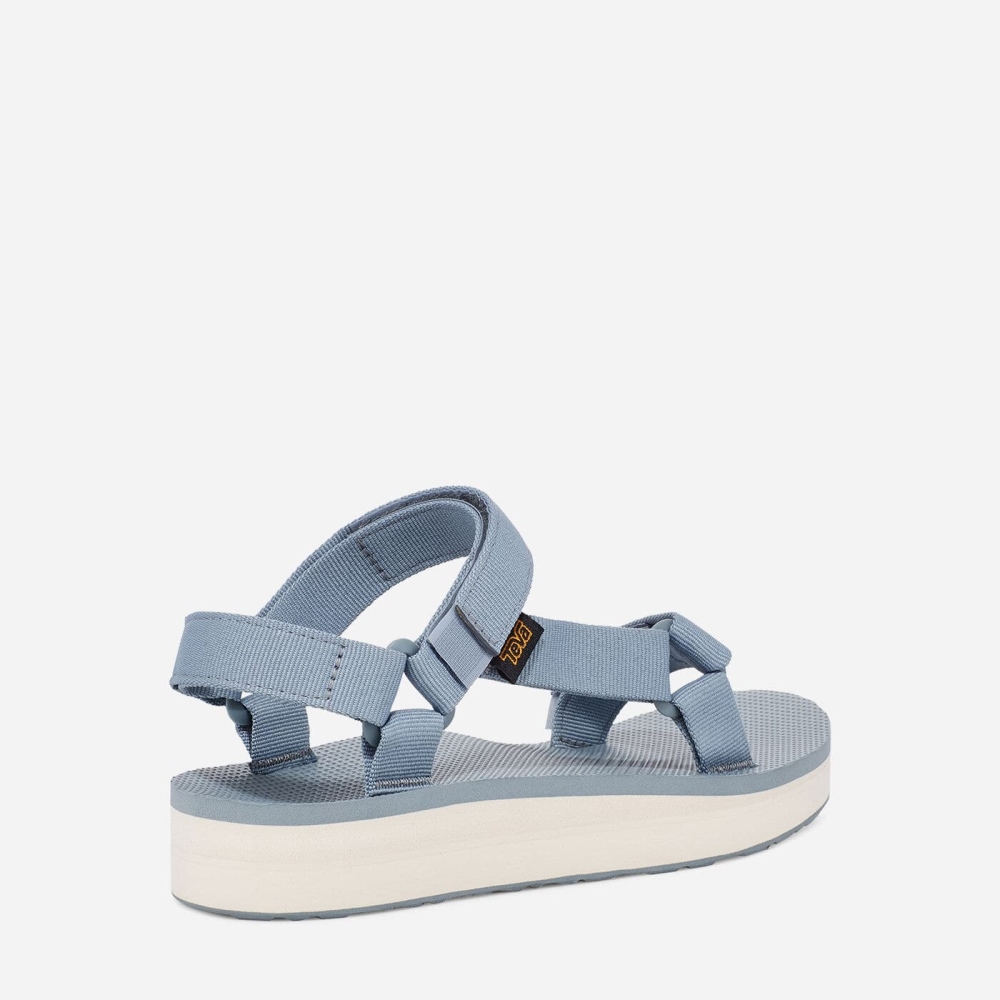 Teva Midform Universal Flate Sandaler Dame Lyse Blå | 51PZLHOBI