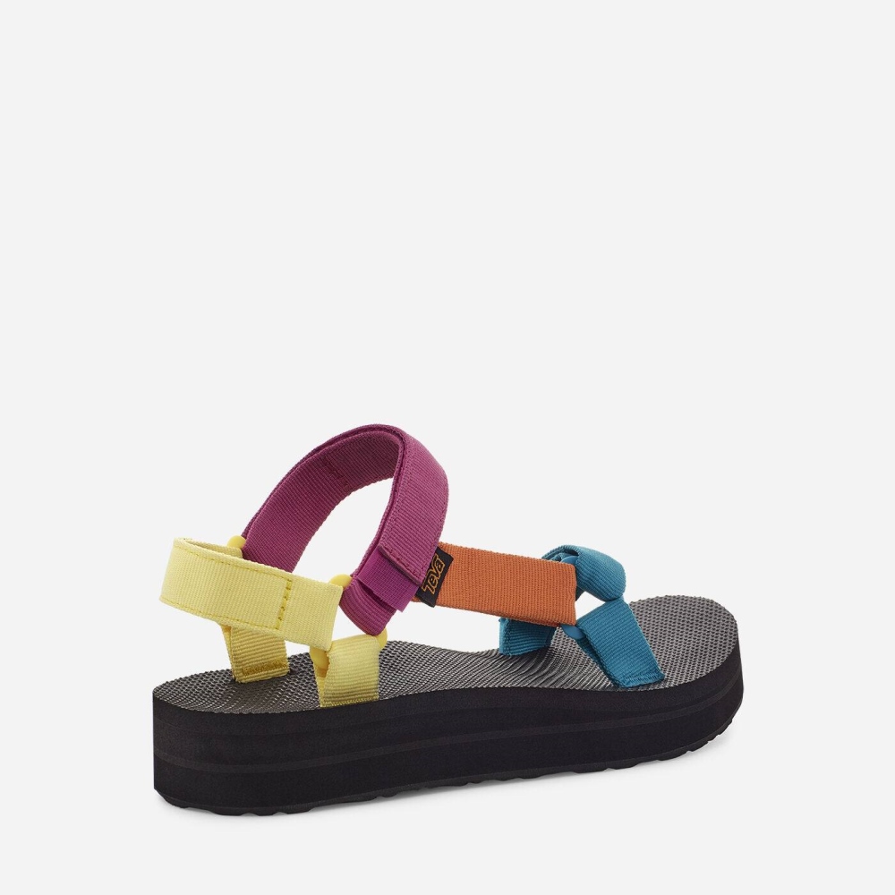 Teva Midform Universal Flate Sandaler Dame Multicolor | 71FCJOVQD