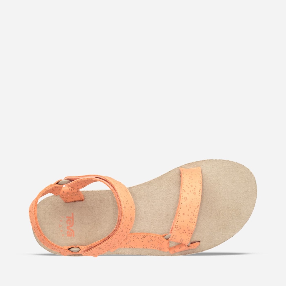 Teva Midform Universal Star Flate Sandaler Dame Oransje | 80ONQGBCH