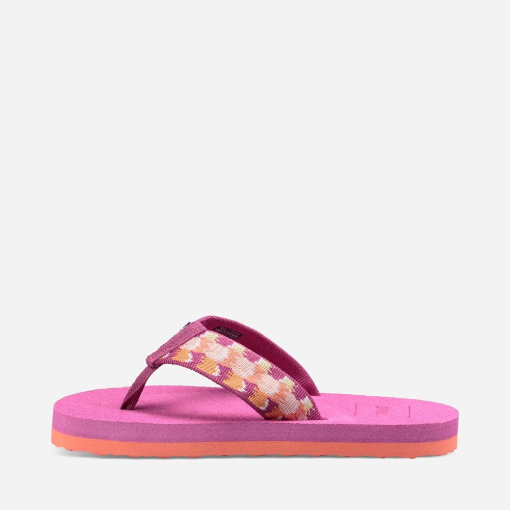 Teva Mush II Flip Flops Barn Rosa | 35ABOKLIU