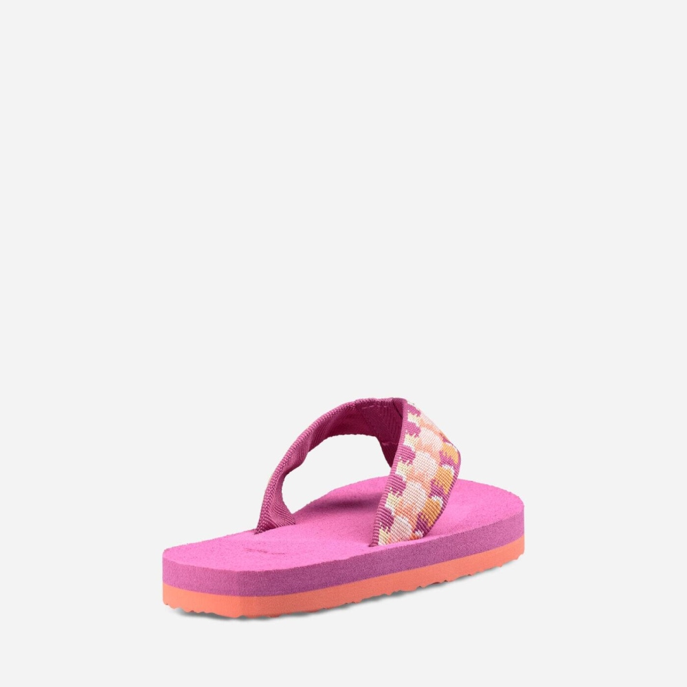 Teva Mush II Flip Flops Barn Rosa | 35ABOKLIU