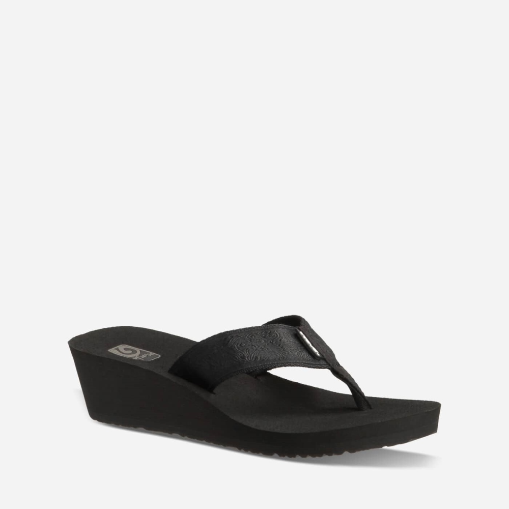 Teva Mush Mandalyn 2 Kilesandaler Dame Svarte | 31KUYPZSV