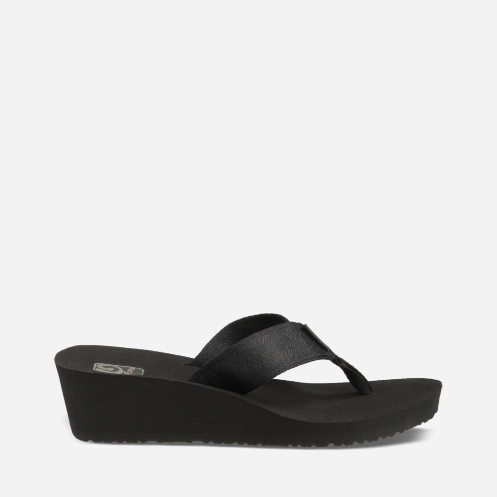 Teva Mush Mandalyn 2 Kilesandaler Dame Svarte | 31KUYPZSV